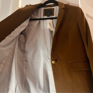 🤎 J. Crew Collection 100% Cashmere Brown Blazer for the Holiday